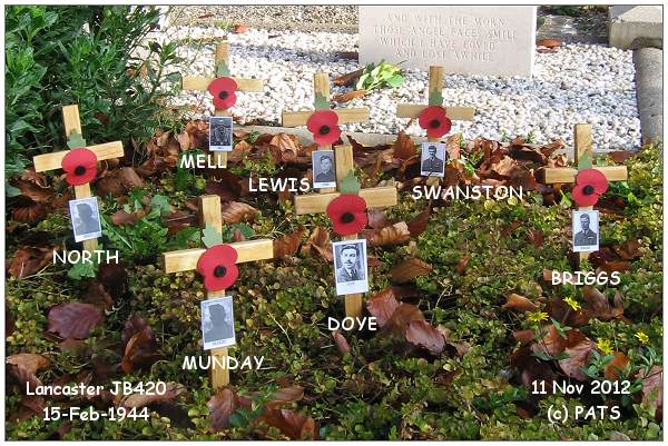 Poppy Day - 11 Nov 2012 - Crew JB420 - with 3rd version op Poppy cross