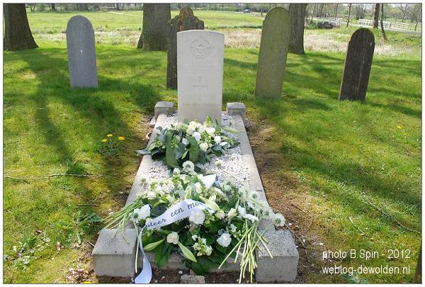 Headstone - Sgt. Francis Graham Latham - De Wijk Cemetery - May 2012