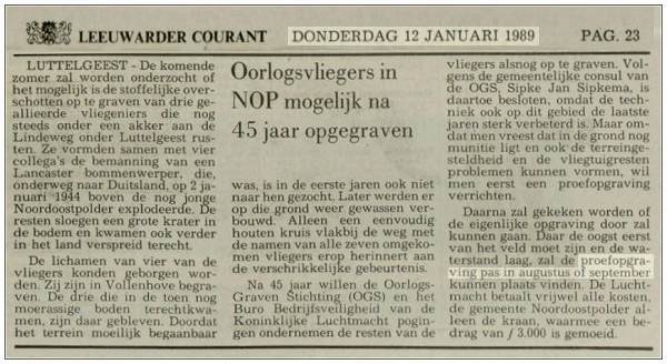 Leeuwarder Courant - 12 Jan 1989 - page 23
