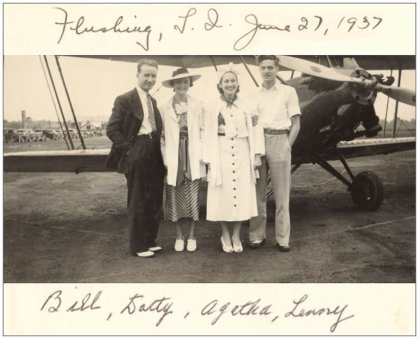 Lenny Werner with friends - Flushing, Long Island, 27 Jun 1937
