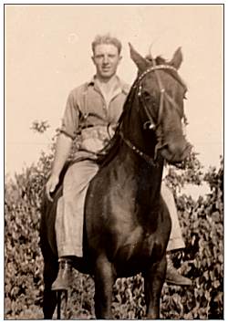 'Les' Horn on the farm - horse riding