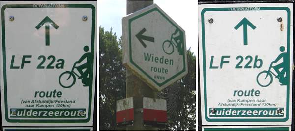 LF22, Wieden and LAW 1-2 route at Leeuwte Knooppunt 75