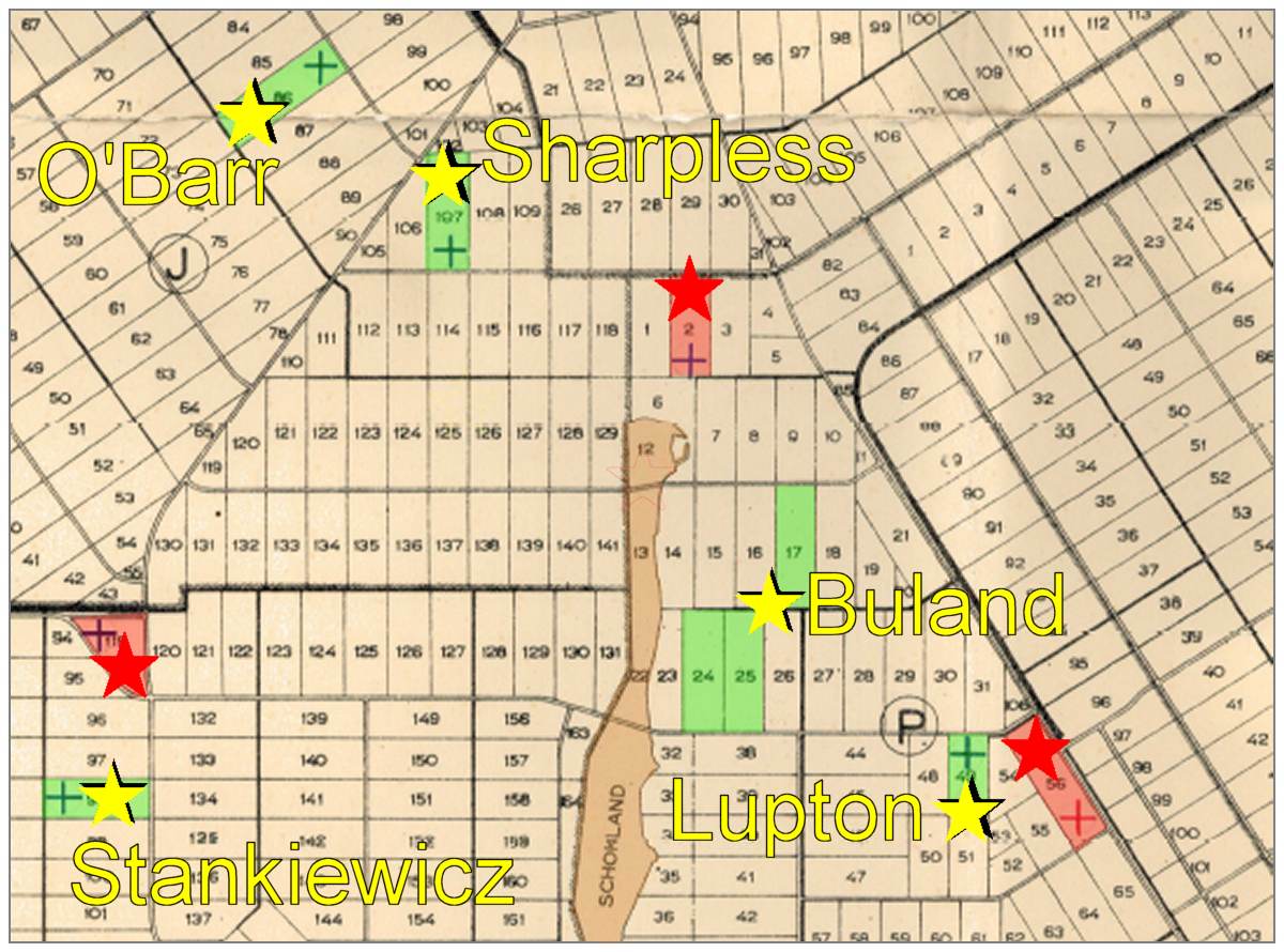 Confirmed in green - red is ruled out