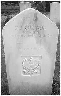 Headstone - Marian Józef Łoziński - Age 29