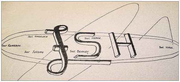 LS-H - Wellington sketch - War Logbook of Sgt. Jordan