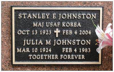 MAJOR USAF KOREA - Stanley Eugene Johnston