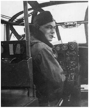 Bill Tudhope, cockpit AVRO ANSON at RAF Hemswell - 7 Mar 1939