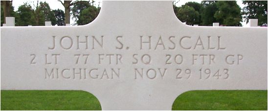 Headstone - 2nd Lt. John Sherman Hascall - Margraten, NL