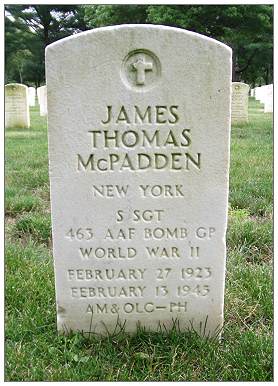 31289647 - S/Sgt. - James Thomas McPadden - Tombstone - Long Island National Cemetery