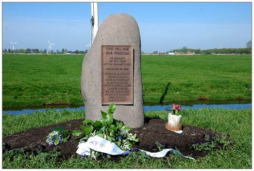 B-24 Memorial - Cnossenlaan, Bolsward - unveiled 04 May 2008 - at crash location