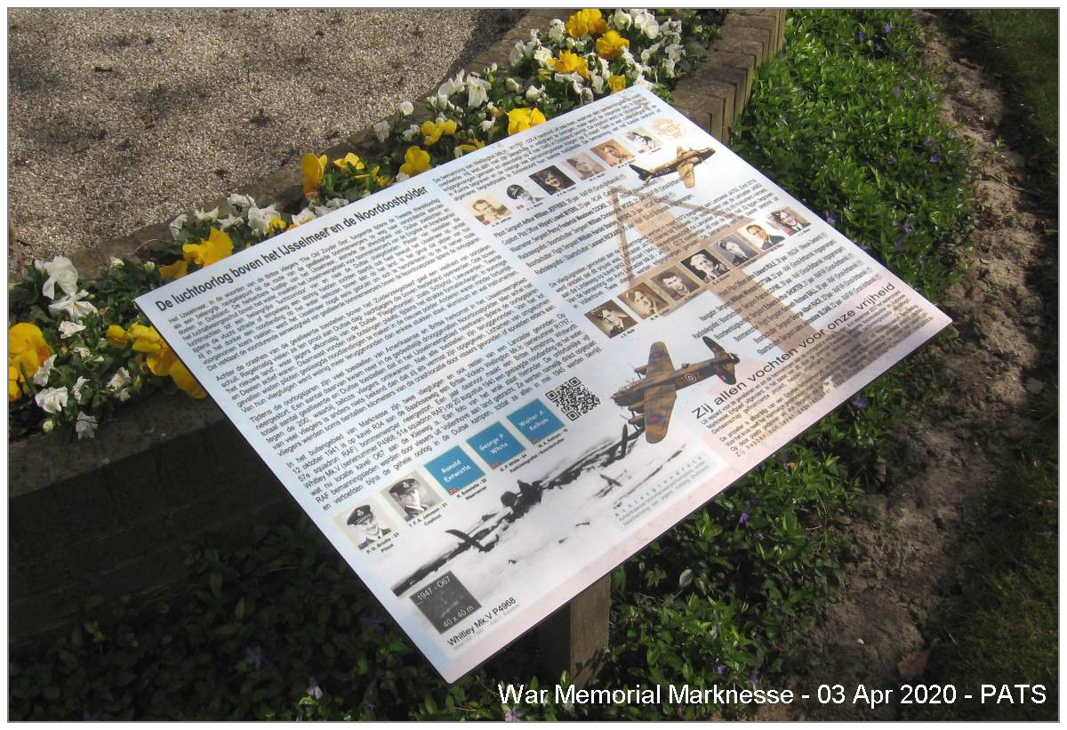 Update - War Memorial -  Marknesse - 03 Apr 2020
