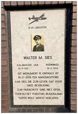 Memorial Monument - Sgt. Walter Murphy Sies - 16 Feb 2015