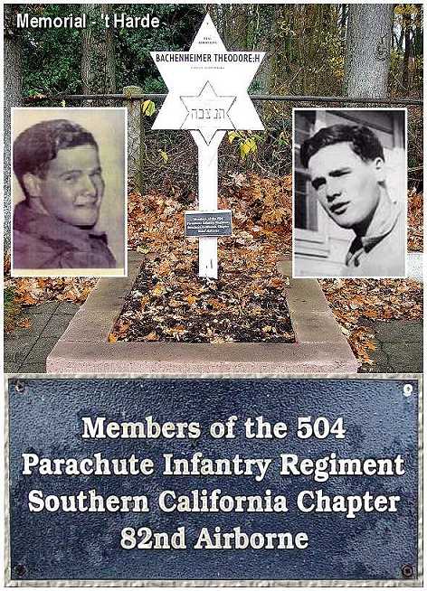 Memorial - PFC Theodore Herman Bachenmeier -
t'Harde, Netherlands