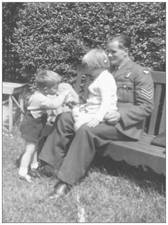 Michael, Maggie and Father Harry - Summer 1943