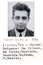 2nd Lt. Milo A. Raim - photo taken by Underground