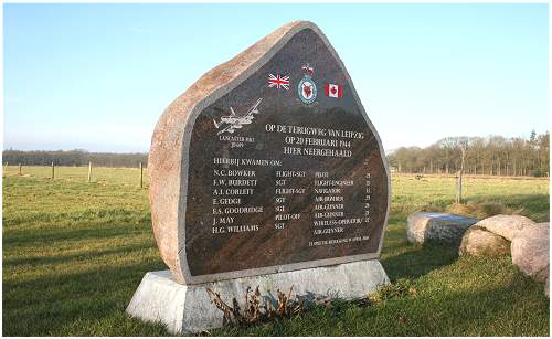 Monument - Lancaster JB609 - unveiled 19 Apr 2008