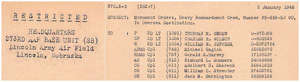 movement-orders - 2 Jan 1945