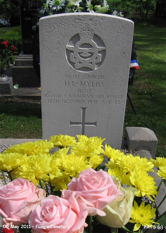 Headstone - Myers - Kuinre Cemetery - 05 May 2011 by PATS