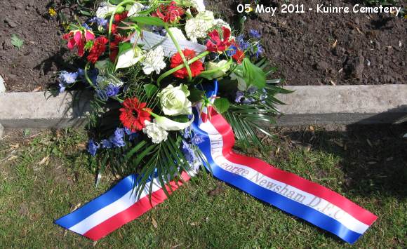 Flt. Lt. George Newsham DFC - 05 May 2011 - Kuinre Cemetery