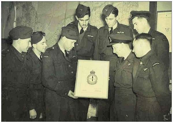 No. 408 'Goose' Squadron being awarded their Crest
