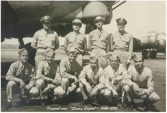 Original crew of 'Sleepy Lagoon' - via Mrs. R. G. Buimer