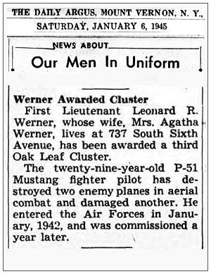 Our Men In Uniform - 06 Jan 1945 - L. R. Werner