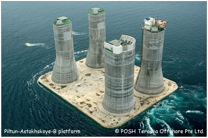 Sakhalin - Gravity Based Structure (GBS) - PA-B PLATFORM - © POSH Terasea Offshore Pte Ltd.