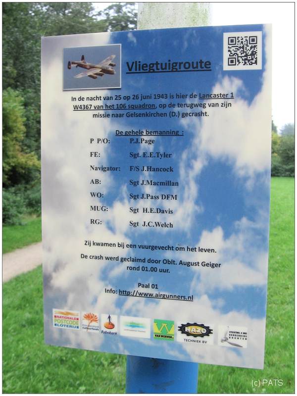 Paal 1 - info bord - foto: PATS