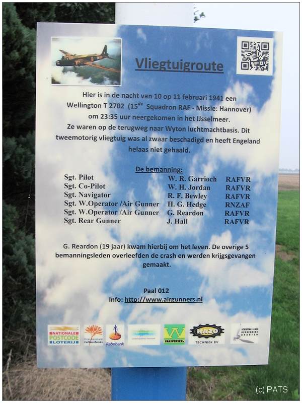 Paal 12 - info bord - foto: PATS