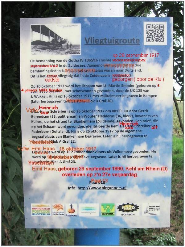 Paal 13 - infobord met verbeteringen