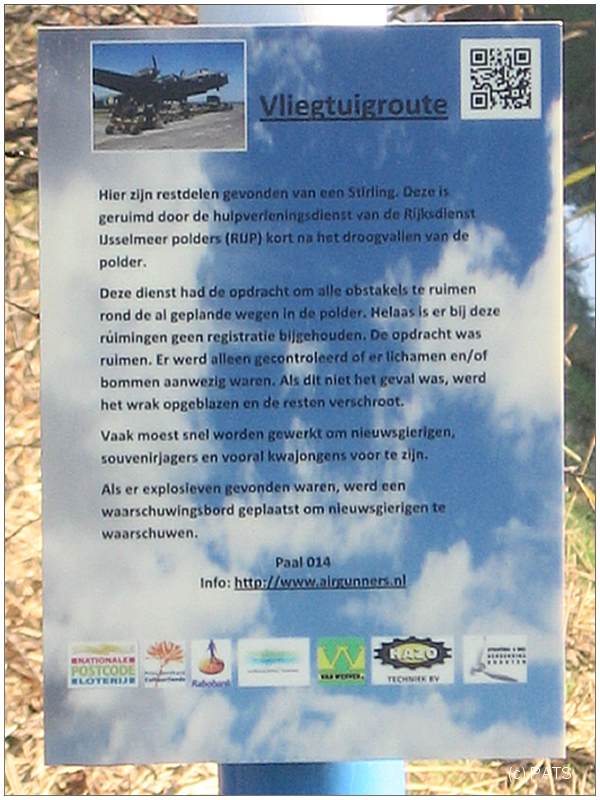 Paal 14 - info bord - foto: PATS