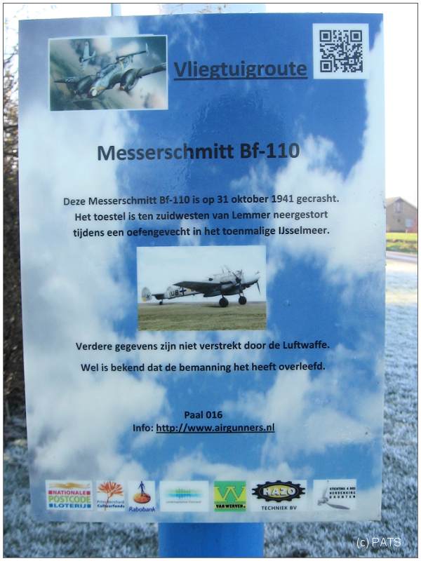 Paal 16 - info bord - foto: PATS