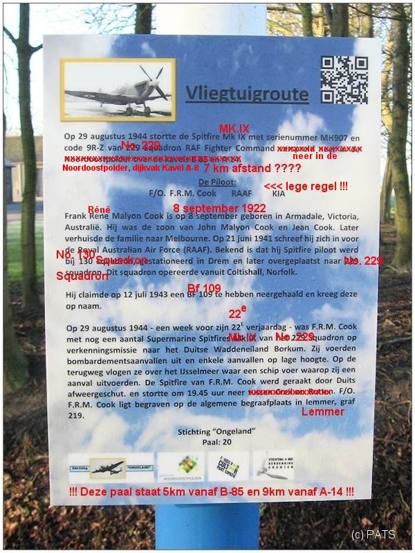 Paal 20 - infobord met verbeteringen