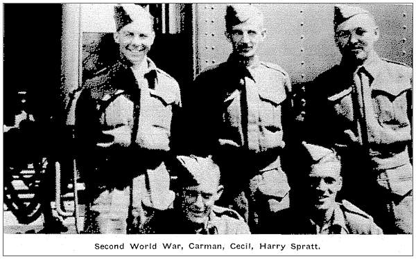 Second World War, Carman, Cecil, Harry Spratt