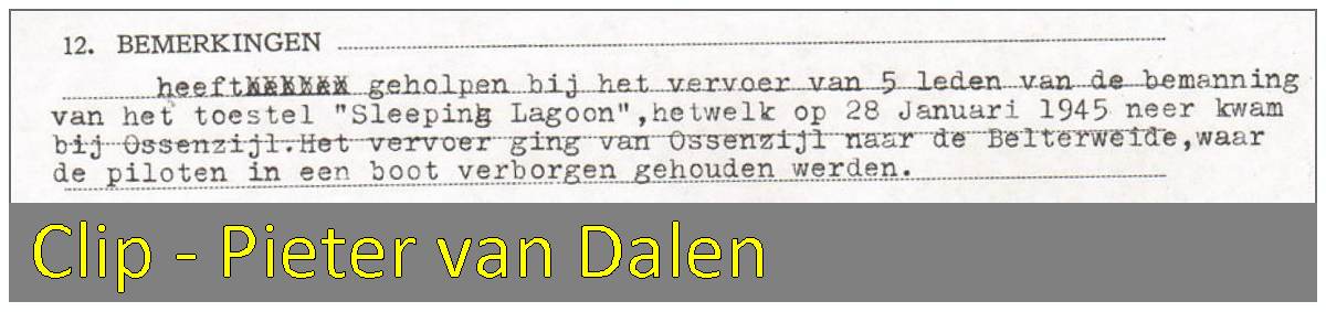 Pieter van Dalen - Questionnaire/Vragenlijst - 12.