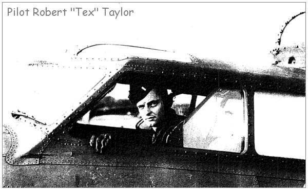 Pilot - Robert 'Tex' Taylor in cockpit