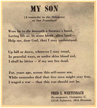 Poem 'MY SON' - Scrapbook - Mrs. Grambo -