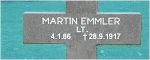 Lt. Martin Emmler - Grab B 30 1914-1918 - Ysselsteyn