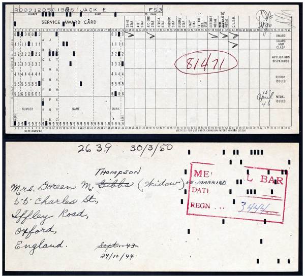 Memorial Bar - R.91205 - Jack Edward Gibbs