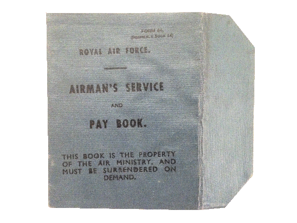 Royal Air Force - Airman's Service Book - Kenneth John Raiswell - cover