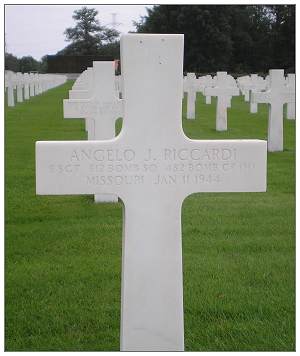 Headstone - S/Sgt. Angelo J. Riccardi