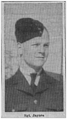 Sgt. Angus Jaynes - RCAF - photo in newsclip 1944