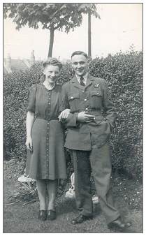1203348 - Sergeant - Flight Engineer Arthur Harold Clark with his girlfriend Hazel