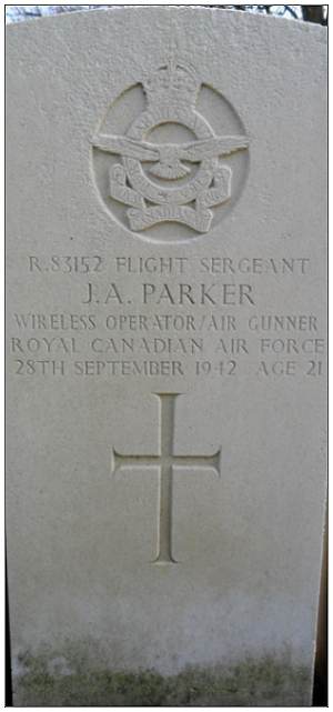 R/83152 - F/Sgt. John Austin Parker - via Canadian Virtual War Memorial