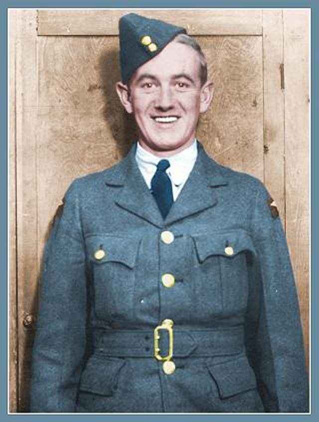 Sgt. John Johnstone Sloan - Rear Air Gunner - retouch by PATS