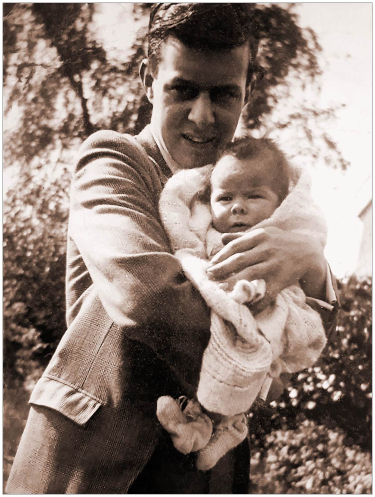 Sergeant Keith Russell Baker with his nephew Richard