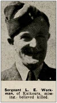 F/Sgt. - Leslie Edmund Workman - RNZAF