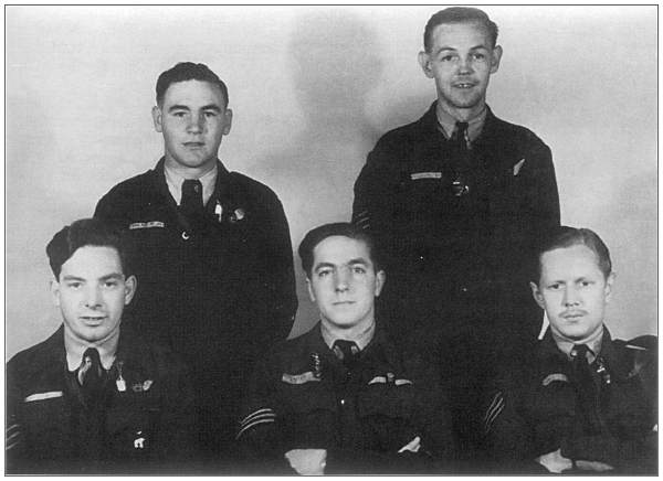 Crew photo with five members of JB545