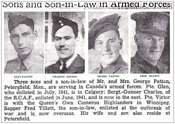 Sons and Son-in-Law in Armed Forces