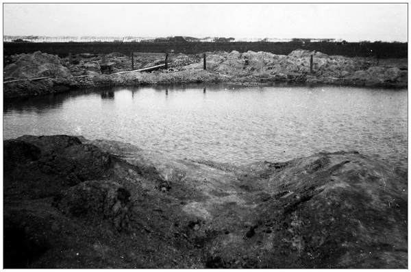 Crater due explode bombs - 'Snow Goose' - Bolsward, Holland